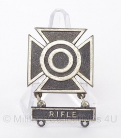 US Rifle Sharpshooter Qualification badge RIFLE - zonder pinnen - origineel naoorlogs US