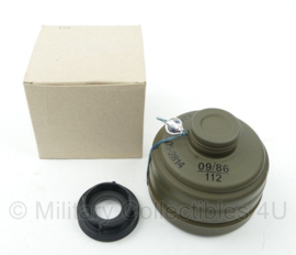 BW Bundeswehr LOS 40mm  filter voor gasmasker DECO met 40/60mm adapter - geseald - origineel