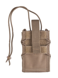 Mobiele telefoon koppeltas universeel - MOLLE draagsysteem - 9,3 x 2,2 x 14,5 cm - Coyote