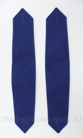 Nederlandse Politie epauletten PAAR blauw - 15 x 5 cm - origineel