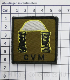 CVM Centrale Verzorging Militairen borstembleem Nijmeegse Vierdaagse - met klittenband - 5½ x 5½ cm