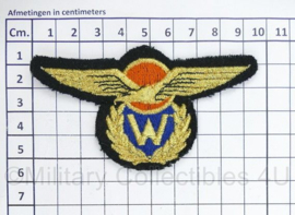 Klu Vlieger-waarnemer wing stof  - 9,5 x 5,5 cm - origineel