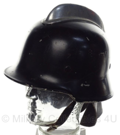 WO2 Duitse Brandweer helm - zwart - aluminium - maat 56,5 - origineel