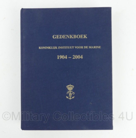 KM Koninklijke Marine Gedenkboek Koninklijk Instituut voor de Marine 1904-2004 KIM - 20,5 x 4 x 27 cm - origineel
