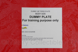 Ballistische Oefenplaat Dummy HB Torso Plate set met realistisch gewicht voor Gewichtsvest - fabrikant TenCate Elbit System - licht- tot ongebruikt - origineel