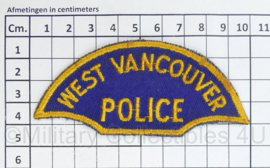 Canadese West Vancouver Police patch - 10 x 4,5 cm -  origineel
