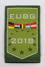 KL Landmacht borst embleem EUBG 2018 - afmeting 5 x 8,5 cm - origineel
