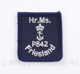 Koninklijke Marine borstembleem Marine Hr. Ms. P842 Friesland - met klittenband - 5 x 5 cm - origineel