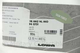 LOWA Zephyr MK2 NL Mid coyote schoenen - Maat 46½ (EU)/11½ (UK) - nieuw in doos - origineel