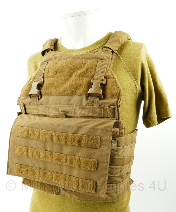Velocity Systems SC10 Tactical Vest Coyote - SCARAB LE Front - SCARAB LT Back - CBN3 - Front Flap - maat Large - licht gebruikt - origineel