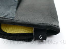 Defensie en Kmar Koninklijke Marechaussee Tactical gloves Aramdie/Leder BLACK - maat 6 tm. 7 - origineel