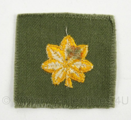 US Army kraag insigne met rang Major - WO2 tot en met Vietnam oorlog - afmeting 5 x 5 cm - origineel