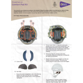 Britse helm comfort pad kit MK6A en MK7 helmen - nieuw in verpakking - origineel