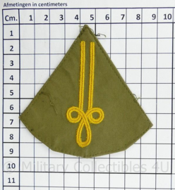 Defensie opleiding paar kraagemblemen - 9 x 8,5 cm - origineel