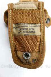 Britse leger pouch 40MM Grenade Desert DPM - 5,5 x 5 x 12,5 cm - nieuw - origineel