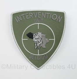 Belgische Politie Intervention Unit Belgium embleem - 10,5 x 9,5 cm - origineel