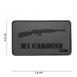 Embleem 3D PVC - met klittenband - WW2 M1 Carbine patch - 7,9 x 4,6  cm