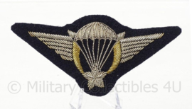 Franse leger parawing embleem voor op de borst - luxe variant van metaaldraad - 10 x 5 cm - origineel