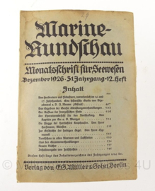 Boek Marine Rundschau - 1926 - set van 2 boeken - origineel