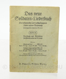 WO2 Duitse Wehrmacht soldaten Liederbuch - afmeting 10 x 14 cm - origineel