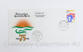 Eerste dag envelop Onderzeedienst Koninklijke Marine 75 jaar 1906 - 1981 set - origineel