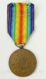 Belgische overwinningsmedaille 1914-1918 - 10 x 4 cm - Origineel