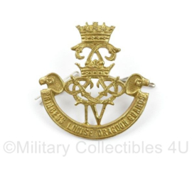 WW2 Canadian cap badge Princess Louise Dragoon Guards - Kings Crown - 4,5 x 4 cm - origineel