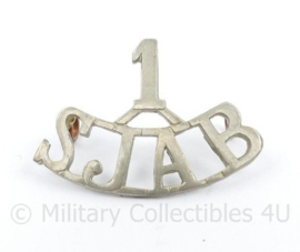 Britse 1SJAB St Johns Ambulance Brigade 1 insignia  - 4,5 x 3 cm - origineel