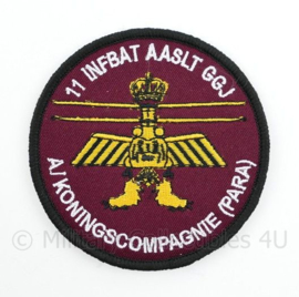 11 LMB Luchtmobiele Brigade Aalst GGJ A/Koningscompagnie (PARA) embleem - met klittenband - diameter 9 cm