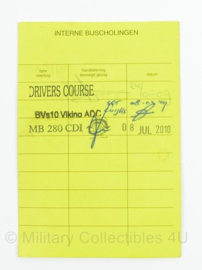 Defensie Militair Rijbewijs  - origineel