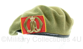 KL DT baret model 1963-2000 met insigne MA - maat 56 - origineel