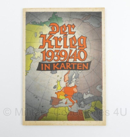 WO2 Duits boek Der Krieg 1939/40 in Karten - 30 x 21,5 cm - origineel WO2