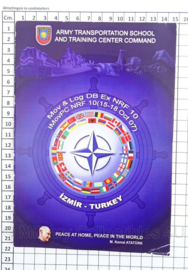 Turkse leger informatie brochure - Izmir - ATSTC -  Mov & Log DB Ex NRF 10. - 14 x 22 cm - origineel