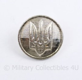 Oekraïense leger knoop zilverkleurig - 22 mm - origineel