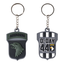 3D PVC 101st Airborne D-Day 44 sleutelhanger - nieuw gemaakt