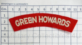 Britse leger Green Howards shoulder title - 11 x 3 cm - origineel