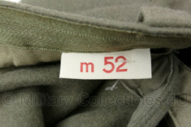 DDR NVA uniform broek grof wol met witte bies - maat M52 - gedragen - origineel