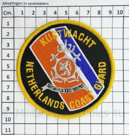 Kustwacht Netherlands Coast Guard servamus servientes met klittenband- 9 cm. diameter