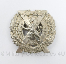 WO1 London Scottish 14th Battalion London Scottish Regiment cap badge - 5,5 x 5,5 cm - origineel