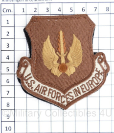 USAF US Air Force Desert embleem US Air forces in Europe - met klittenband - 8 x 8 cm - origineel