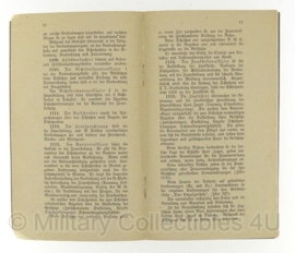 D.v.Pl.Nr. 200 Ausbildungsvorschrift für die Artillerie . Ausbildung am unbespannten Geschutz 1921 - origineel