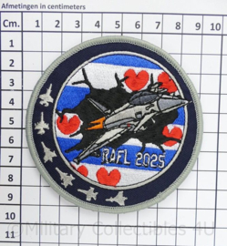 RAFL Ramstein Flag 2025 patch Vliegbasis Leeuwarden - met klittenband - diameter 9 cm