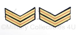 Nederlandse Brandweer rang per paar - rang Brandwacht 1e klasse - 10 x 7 cm - origineel