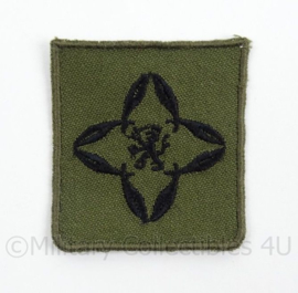 KL Landmacht borst embleem/brevet Officier Accountant - groen - afmeting 4,5 x 5 cm - origineel