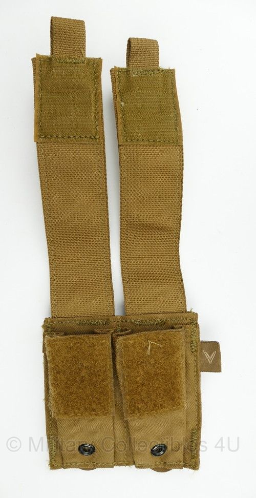 Velocity Systems VPB-5 Helium Whisper Double Piston Magazine Pouch Coyote - 9½ x 2 x 14 cm - licht gebruikt - origineel