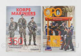 Korps Mariniers tijdschriften SET Qua Patet Orbis QPO 350 jaar Korps Mariniers - 30 x 23 x 1 cm - origineel