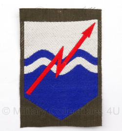 KL DT eenheid embleem "Commando Verbindingen" - ongevouwen - 5 x 7,5 cm - origineel