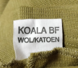 KL leger colsjaal khaki wol /  katoen - origineel Nederlands leger