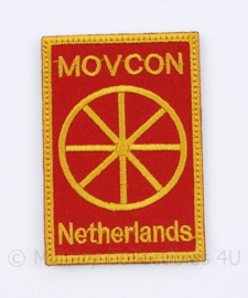Defensie huidig model MOVCON Netherlands embleem - met klittenband -  8 x 5 cm. - origineel