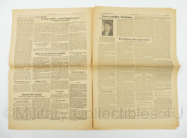 WO2 Duitse krant Frankische Tageszeitung nr. 23 28 januari 1944 - 47 x 32 cm - origineel
